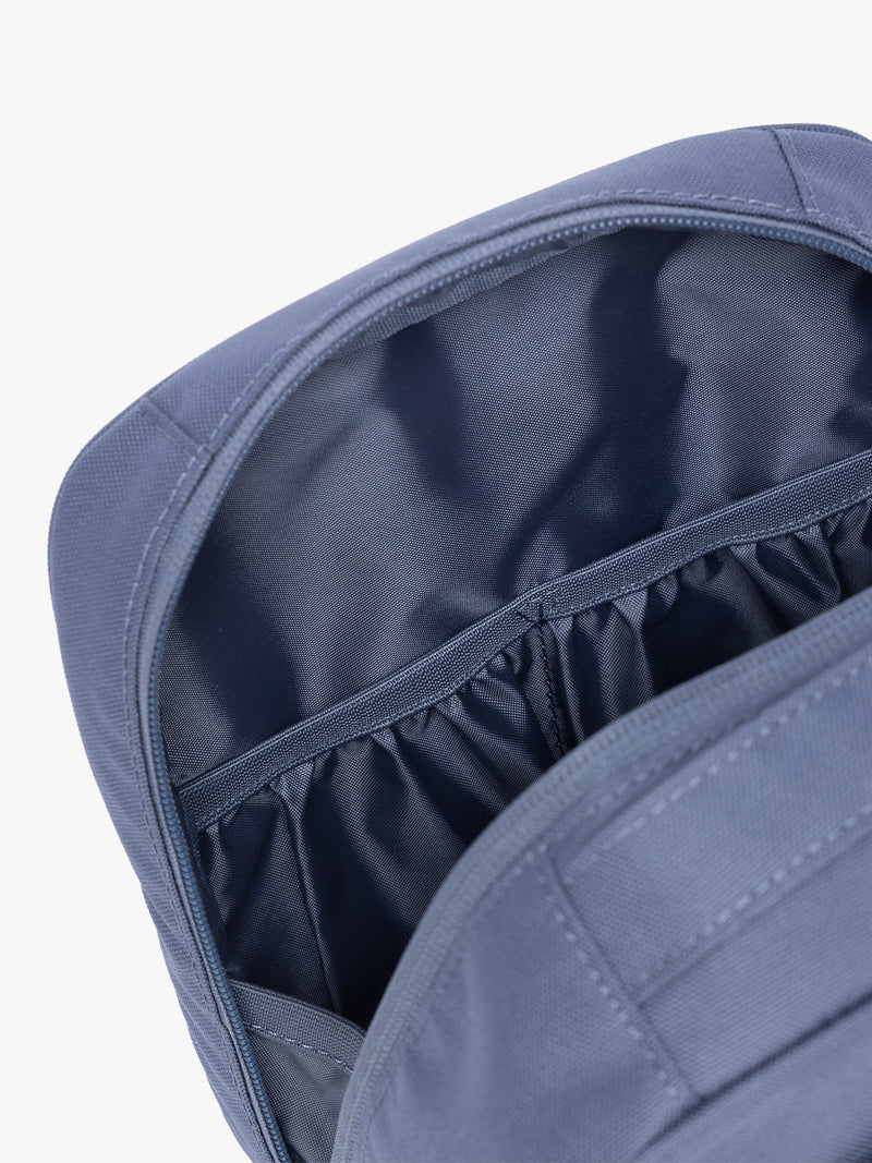 Compartment pockets of CALPAK Everything Cube in dark blue Indigo