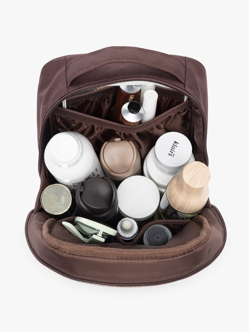 Items in the CALPAK Everything Cube in brown Walnut