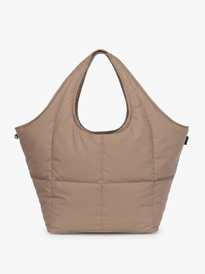 CALPAK Luka Everything Tote in brown Chocolate; AET2601-CHOCOLATE view 1