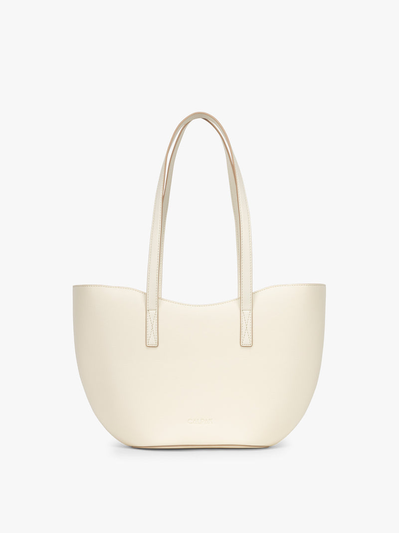 CALPAK Haven Tulip Tote in beige Buttercream