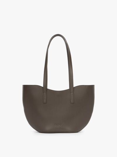 CALPAK Haven Tulip Tote in brown Mushroom; AHP2601-MUSHROOM view 1