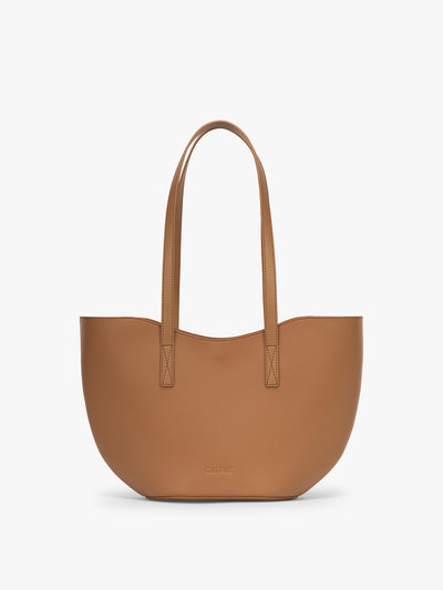 CALPAK Haven Tulip Tote in light brown Toffee; AHP2601-TOFFEE view 1