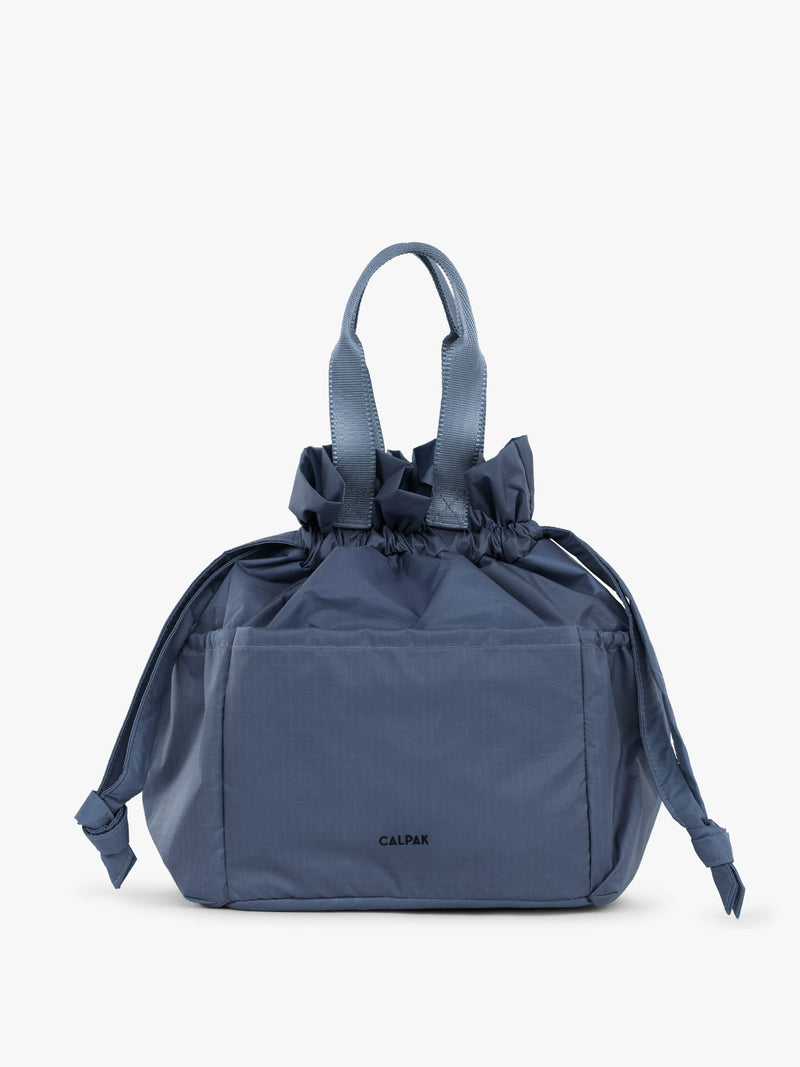 CALPAK Insulated Lunch Bag in blue Indigo