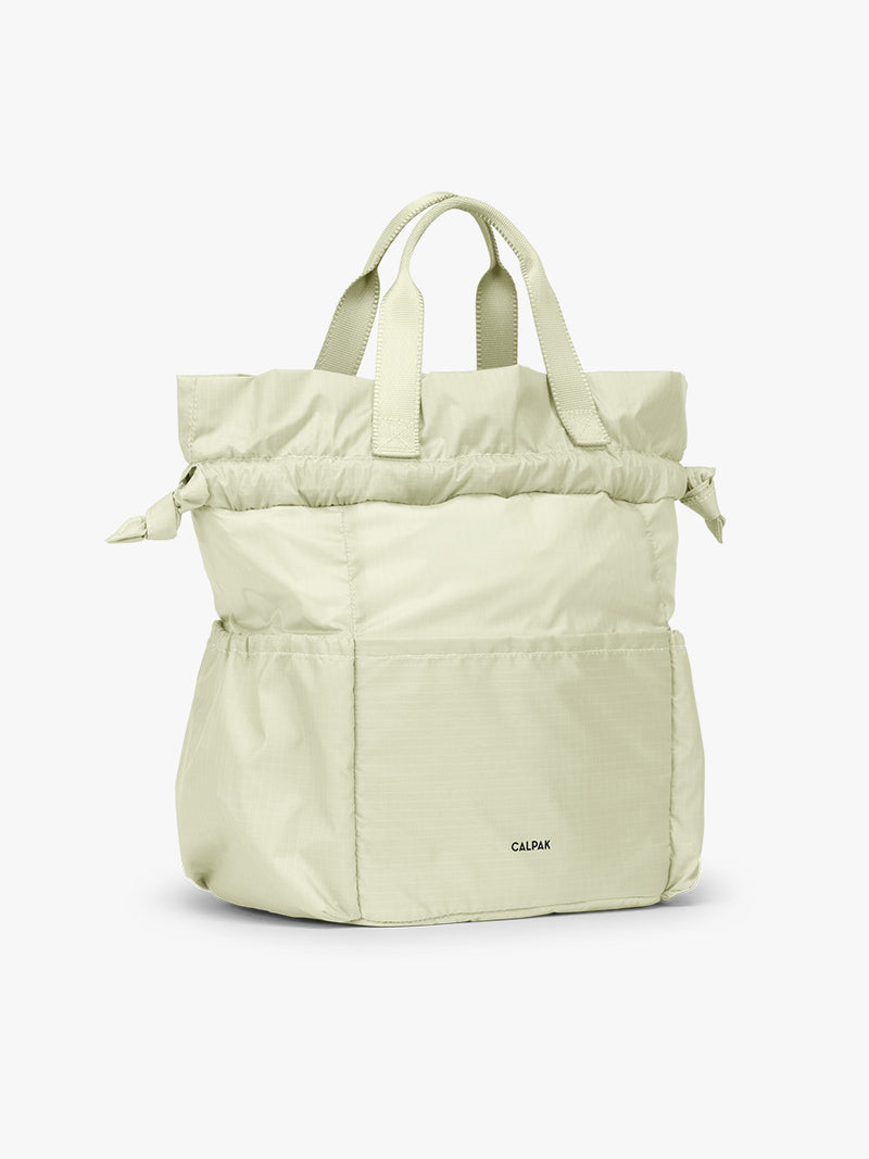 Extended view of CALPAK Insulated Lunch bag in light green Celadon