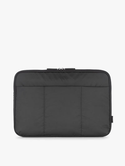 CALPAK Luka 17-in Padded Laptop Sleeve in black Matte Black with puffy exterior; ALD2501-MATTE-BLACK view 1