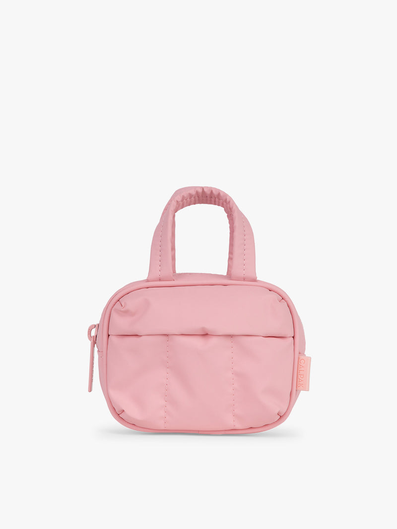 CALPAK Luka Duffel Key Pouch in pink Blossom