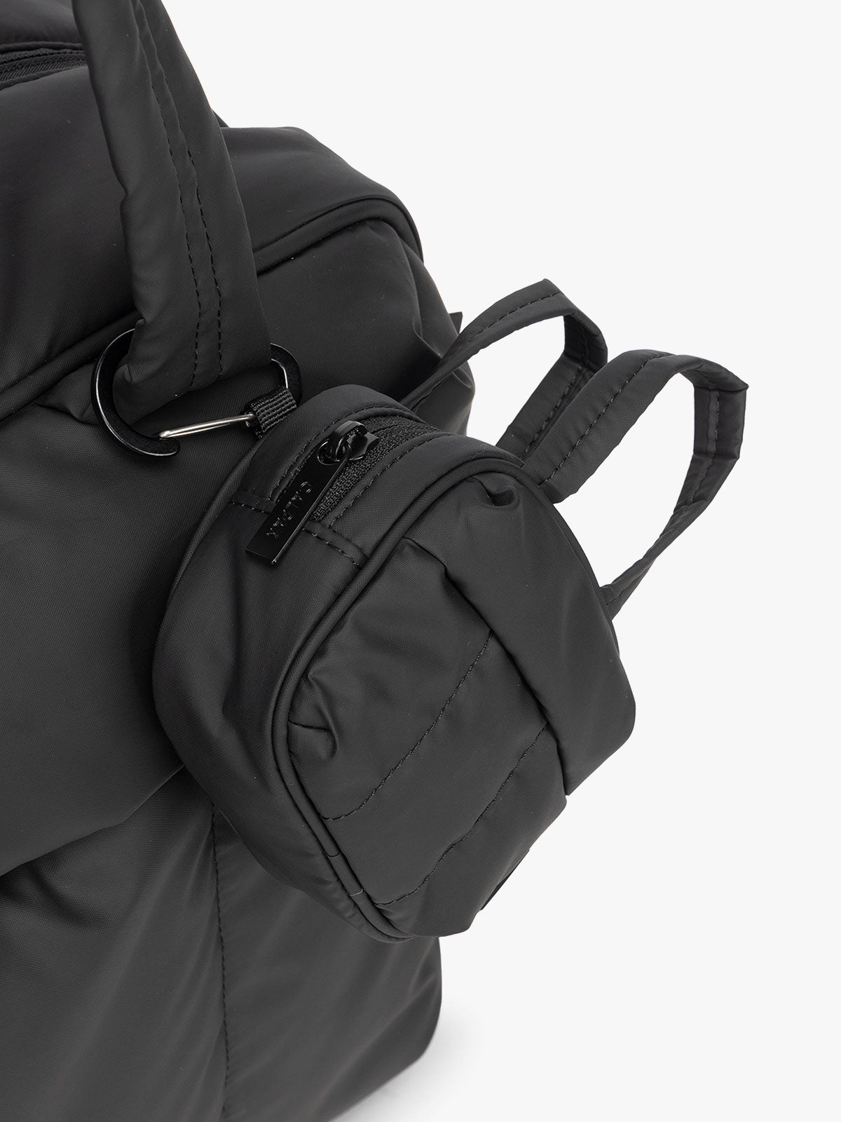 ラババン Luka Duffel Zip Bag Charm in Gunmetal | CALPAK