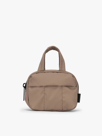CALPAK Luka Duffel Key Pouch in brown Chocolate; ALK2501-CHOCOLATE