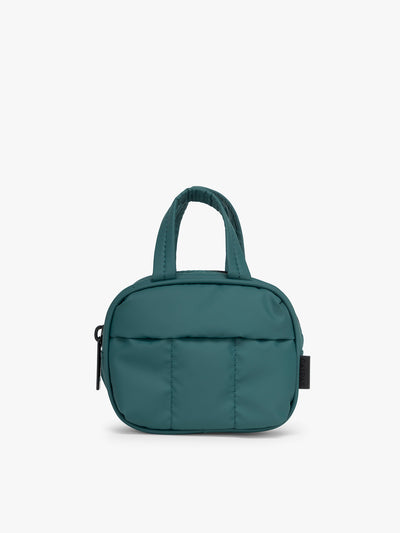 CALPAK Luka Duffel Zip Bag Charm in dark green Kale; ALK2501-KALE view 1