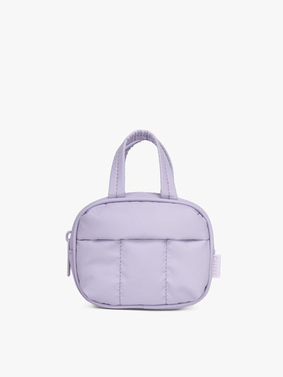 CALPAK Luka Duffel Zip Bag Charm in lavender Orchid; ALK2501-ORCHID view 1