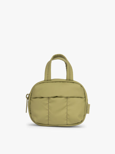 CALPAK Luka Duffel Zip Bag Charm in green Pistachio; ALK2501-PISTACHIO view 1