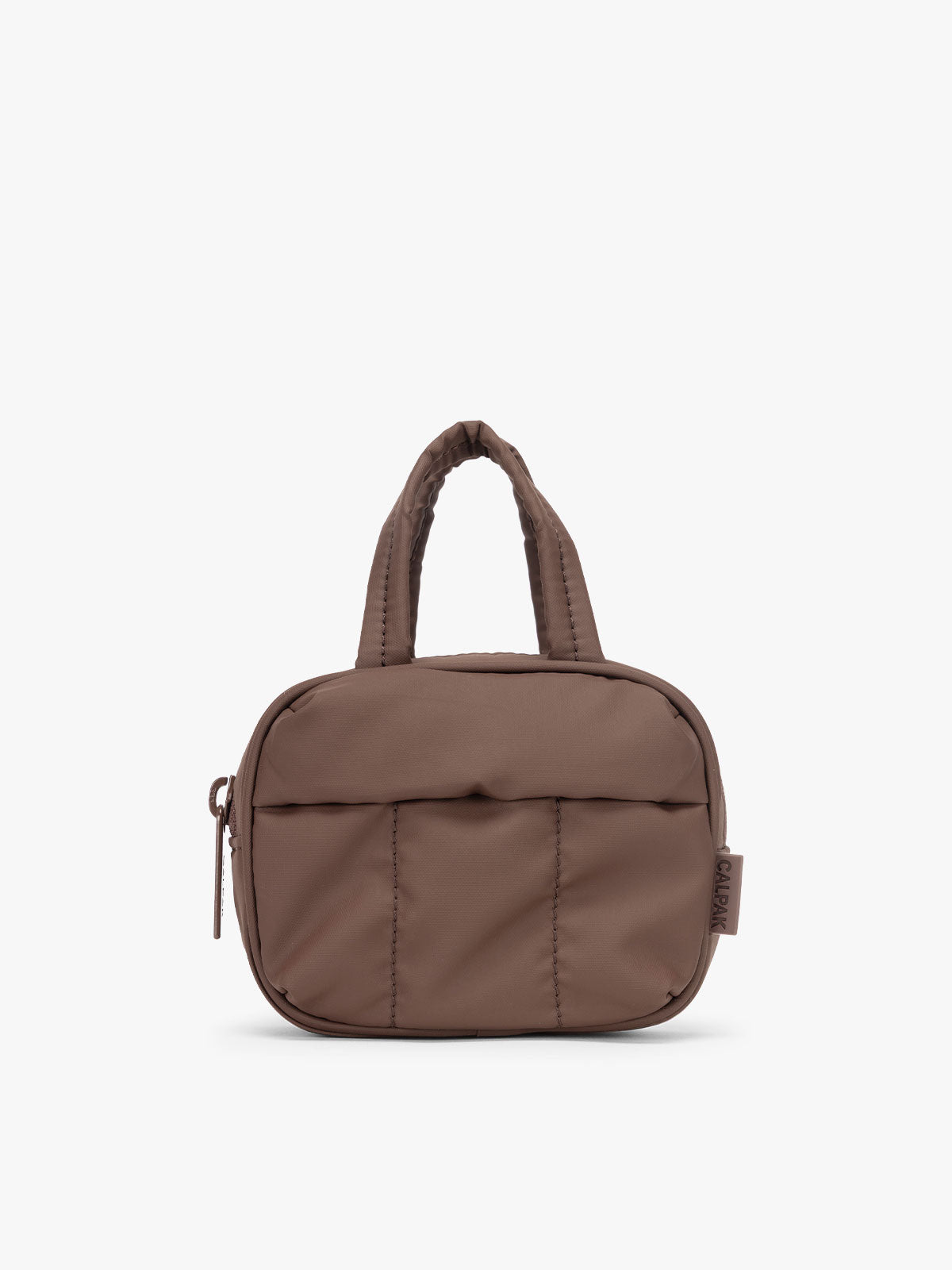 Luka Duffel Zip Bag Charm in Walnut | CALPAK