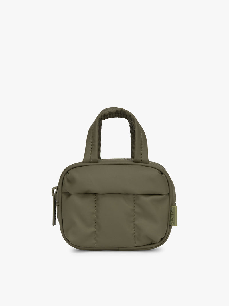 Luka Duffel Key Pouch in dark green Pine