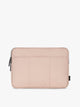 CALPAK Luka 14" Padded Laptop Sleeve with soft, puffy exterior in rose quartz; ALL2401-ROSE-QUARTZ
