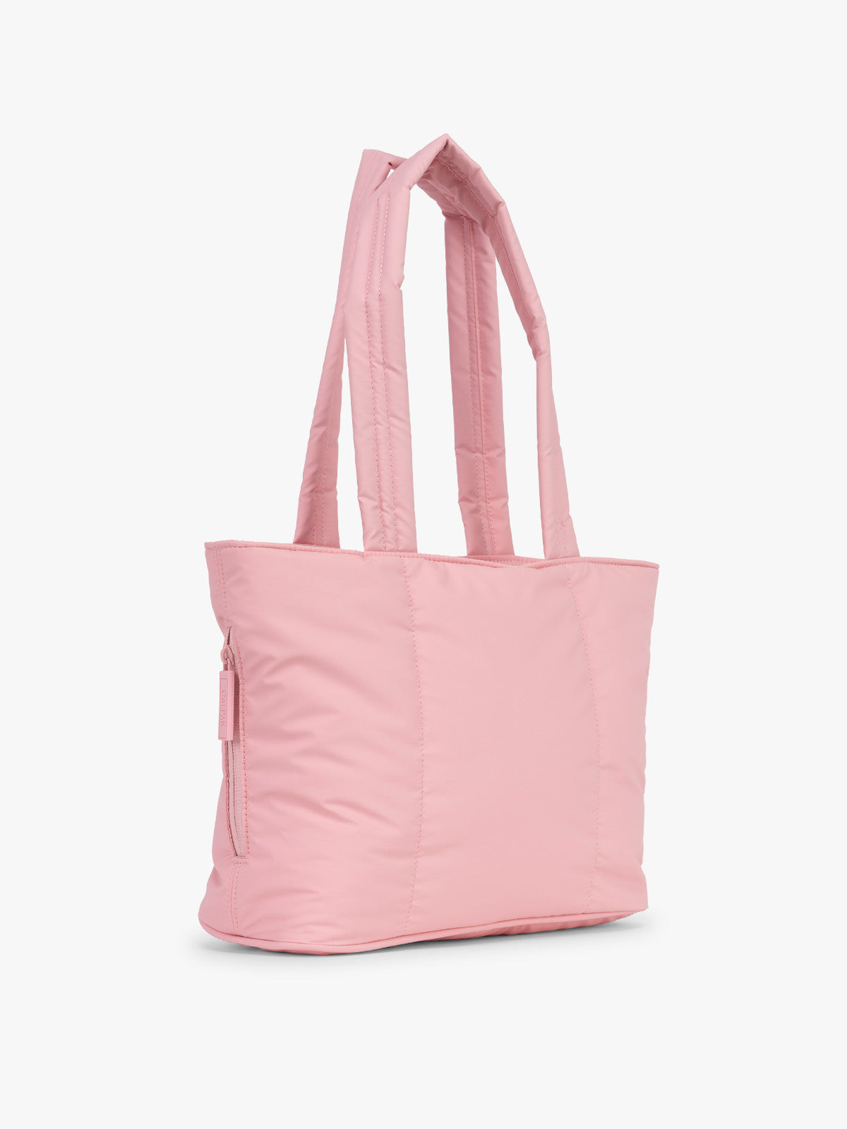 CALPAK Luka Mini Tote in pink Blossom side view; ALM2401-BLOSSOM