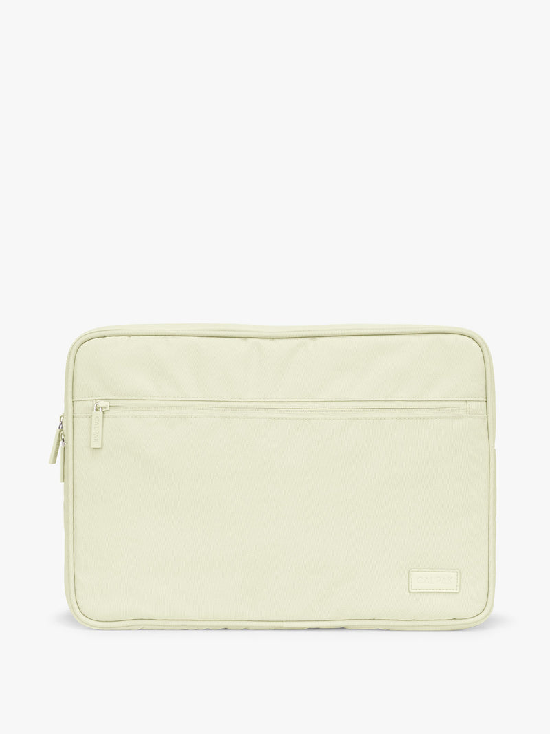 CALPAK Padded Laptop Sleeve 13-14" in light green Celadon