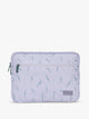 CALPAK Padded Laptop Sleeve 13" in light purple with lavender print Lavender Bloom; ALP2213-LAVENDER-BLOOM