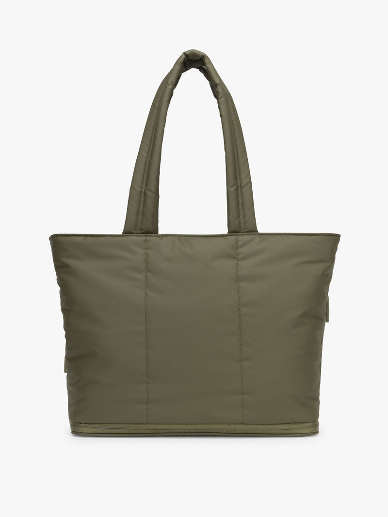 CALPAK Luka Expandable Tote bag in dark green