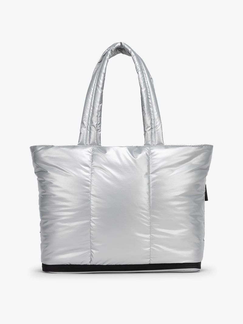 CALPAK Luka Expandable Tote in Silver