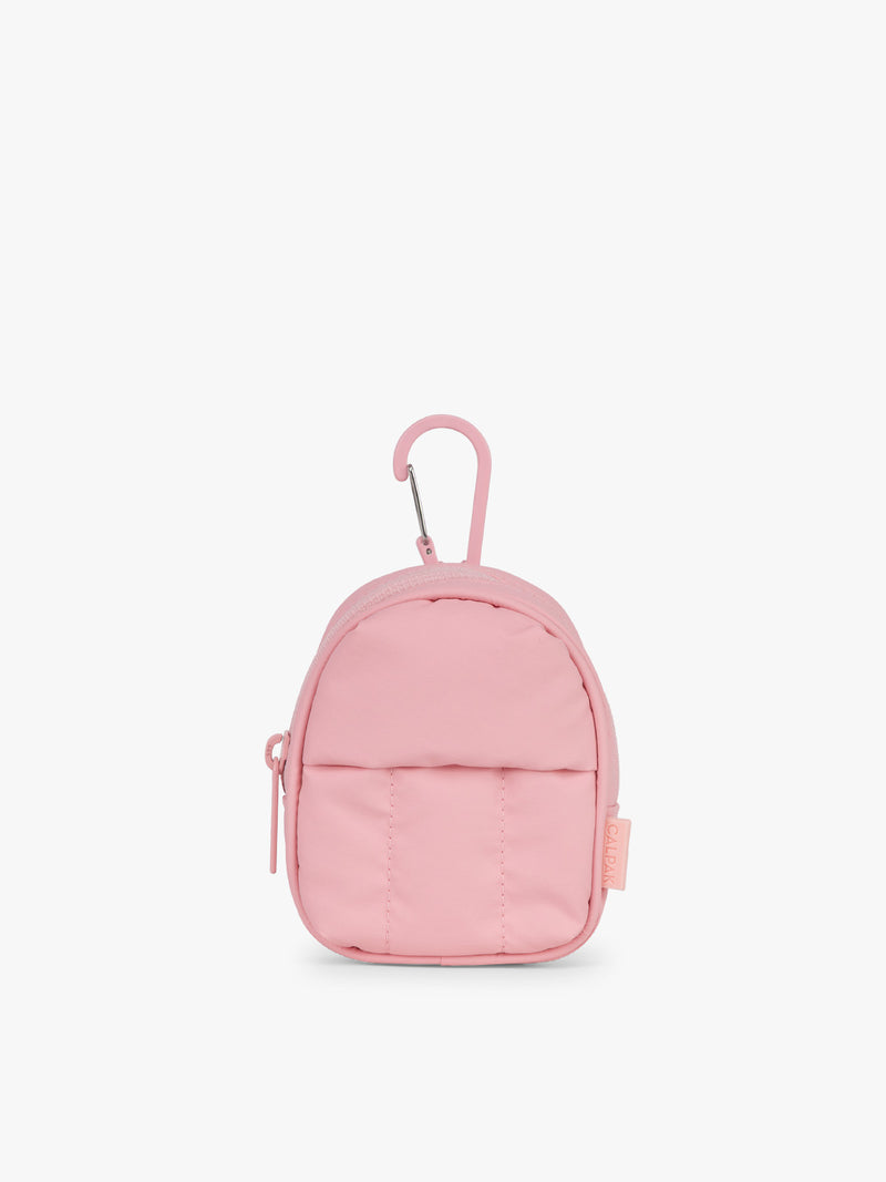 dodgers mini backpack Luka Soft-Sided Carry-On Luggage in Oatmeal resistant exterior Luka Mini Duffel- ROSE QUARTZ