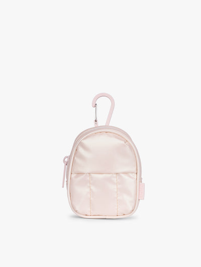 CALPAK Luka Backpack Zip Bag Charm in light pink Pearlescent; AMB2201-PEARLESCENT view 1