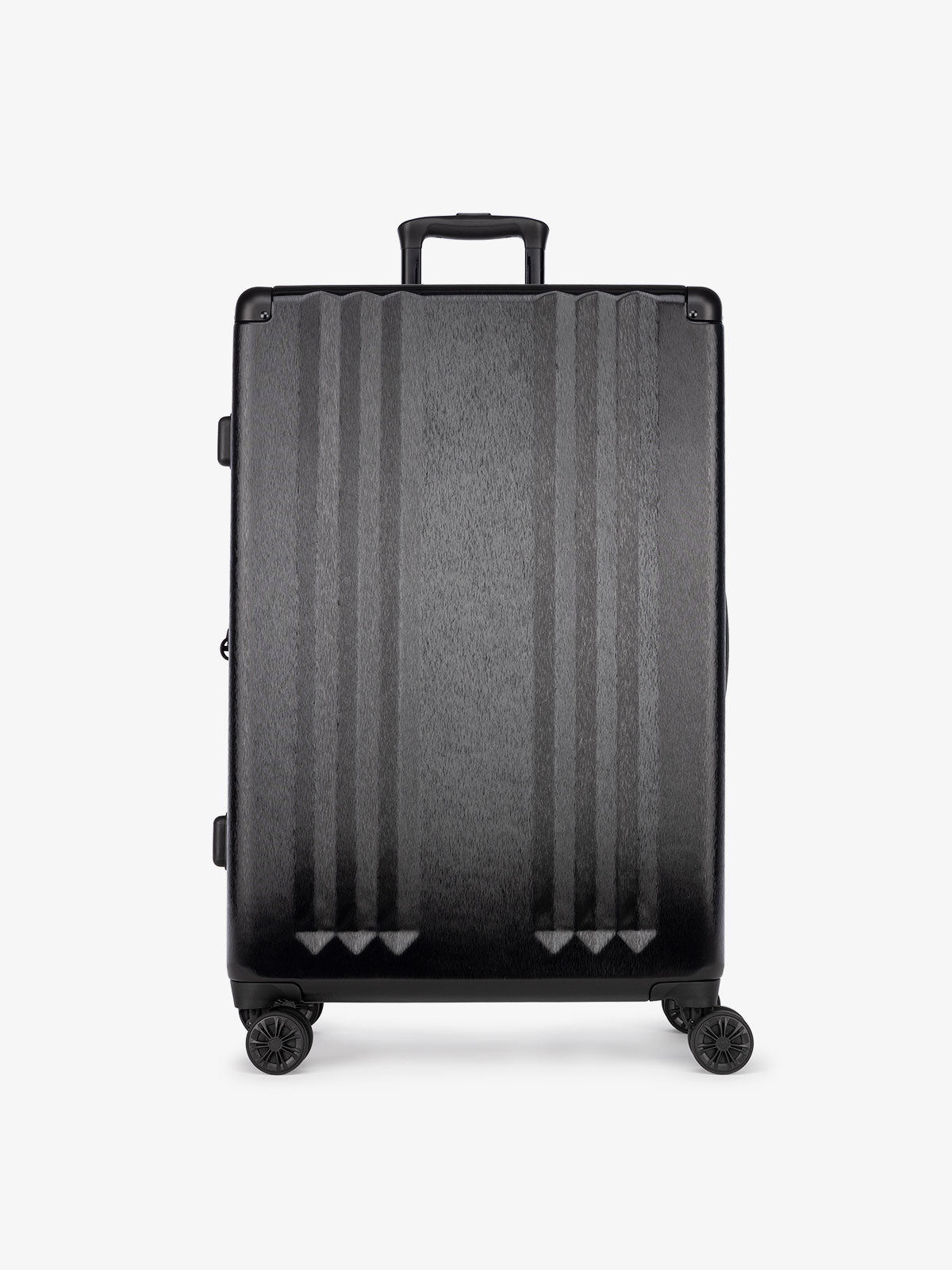 lightweight large hardside part of Ambeur 3 piece luggage set; LAM3000-BLACK