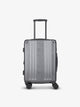 Front-facing image of CALPAK Ambeur carry-on luggage with 360 spinner wheels in gunmetal; LAM1020-GUNMETAL
