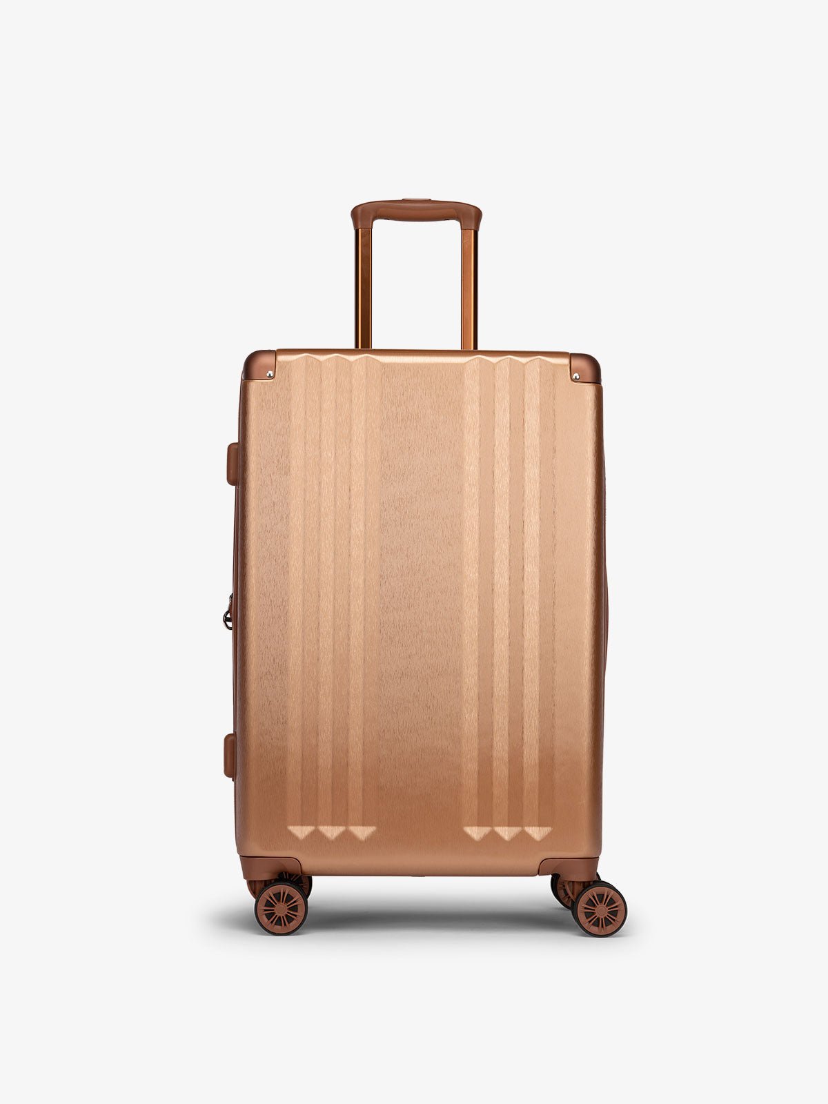 CALPAK Ambeur medium 26 inch lightweight, hard shell luggage with 360 spinner wheels in copper