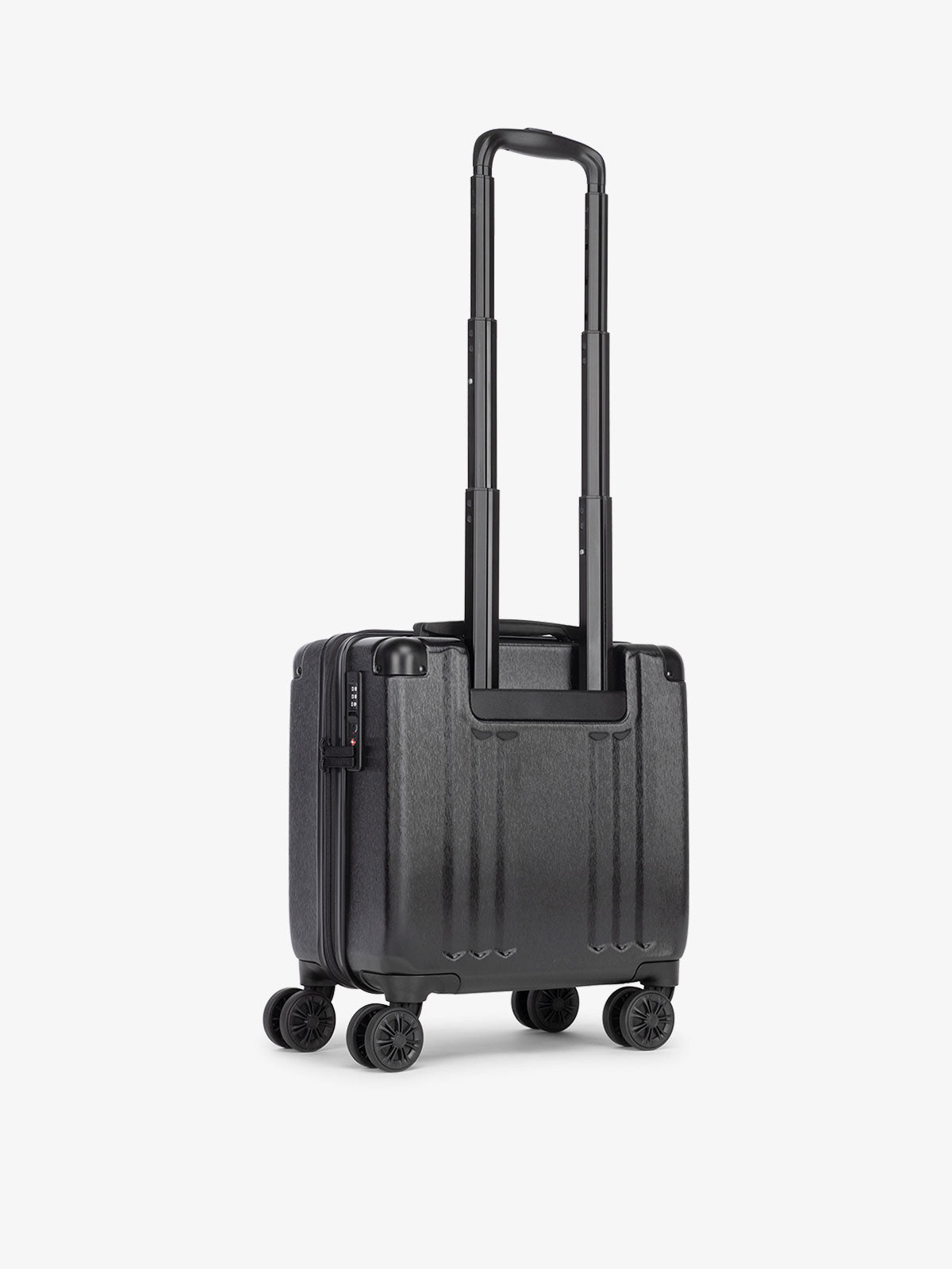 CALPAK Ambuer 16 inch wheeled carry on luggage with TSA lock in black; LAM1014-BLACK