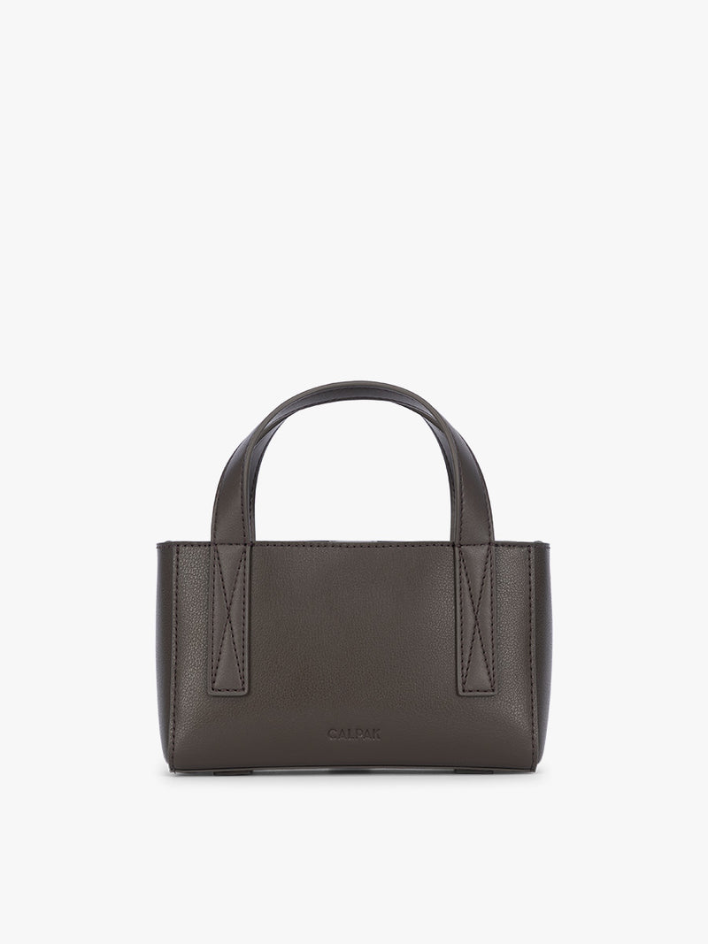 CALPAK Haven Mini Crossbody Bag in dark brown Mushroom