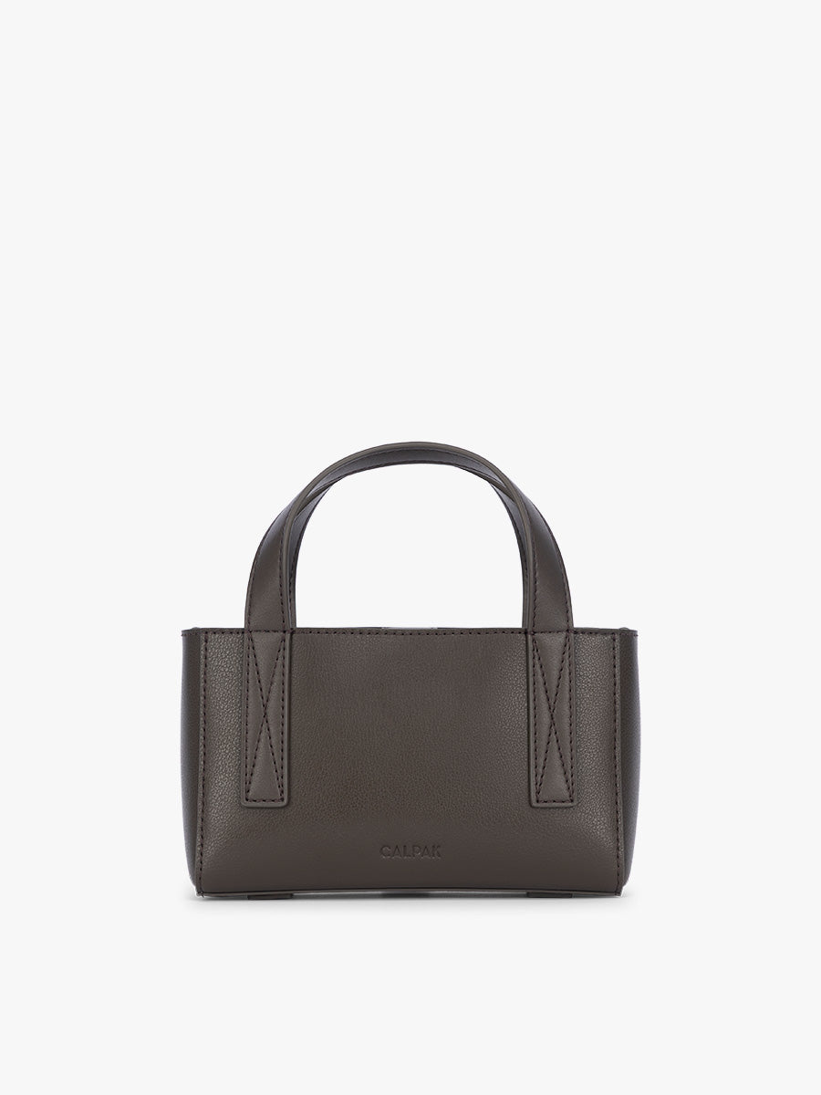CALPAK Haven Mini Crossbody Bag in dark brown Mushroom; AMC2501-MUSHROOM