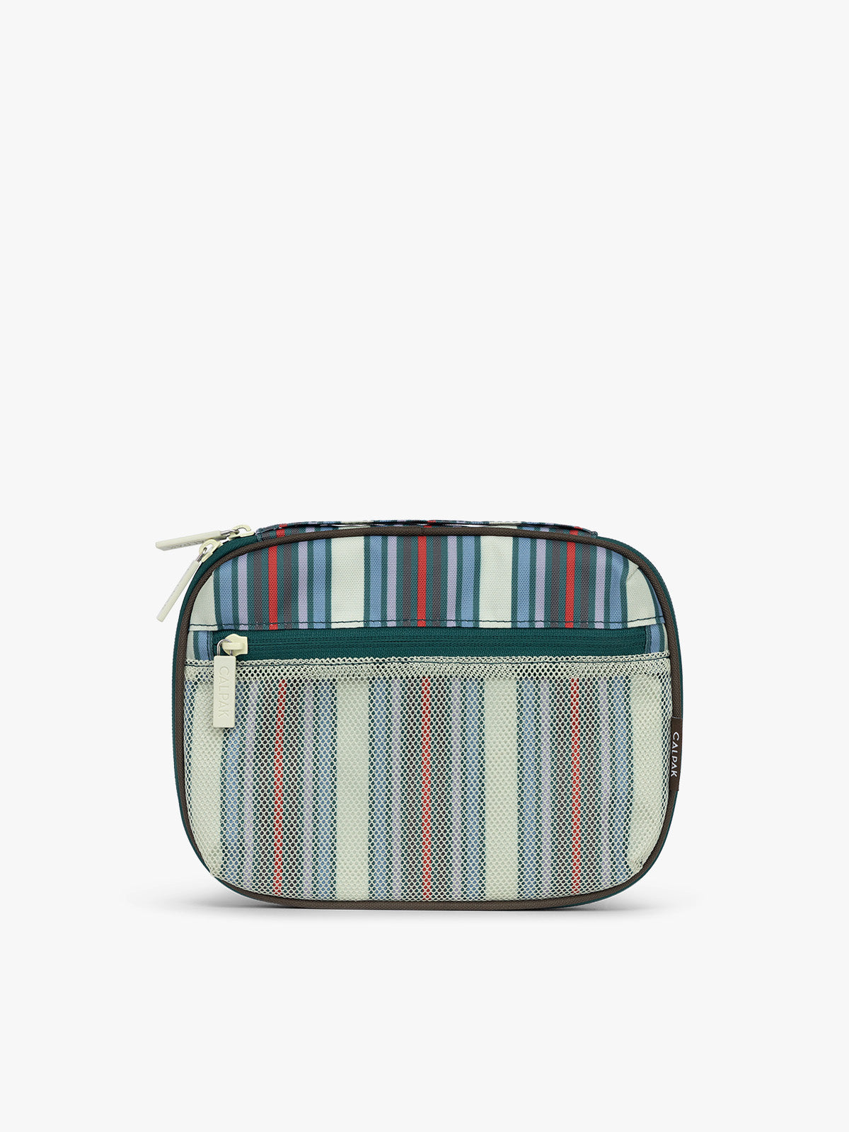 CALPAK Tech Organizer in multicolor stripes; ATC2001-RIVIERA-STRIPE
