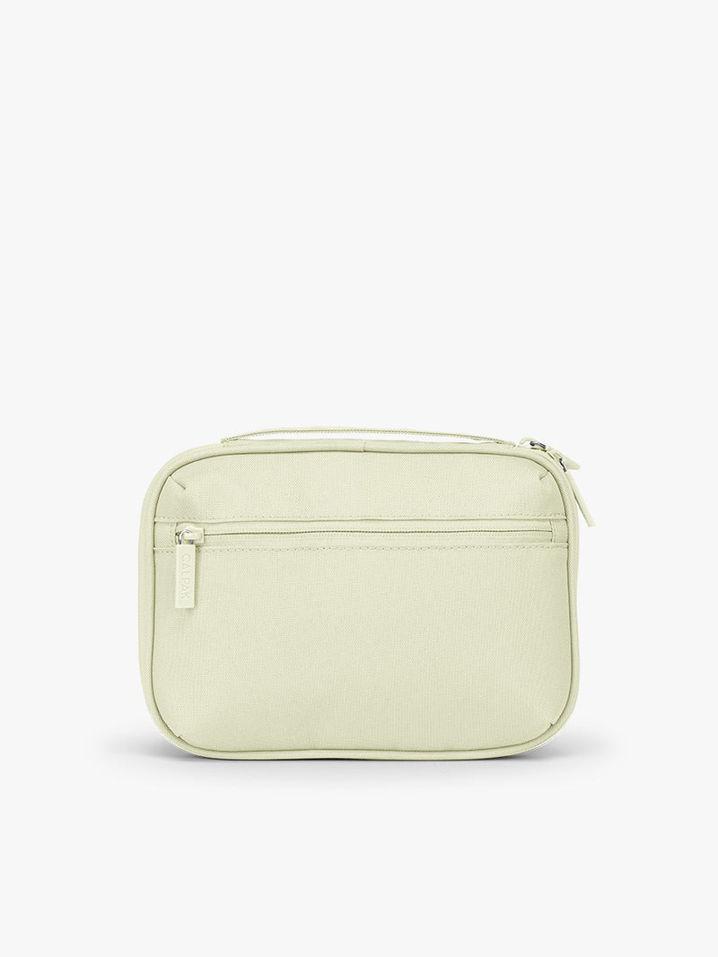 Back of CALPAK Tech Organizer in light green