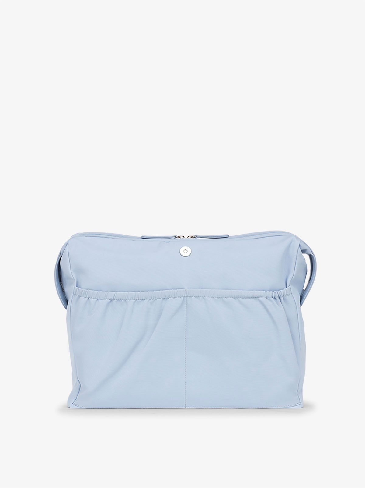 CALPAK Haven Laptop Tote bag with detachable laptop sleeve with pockets in light blue; ATO2101-HYDRANGEA