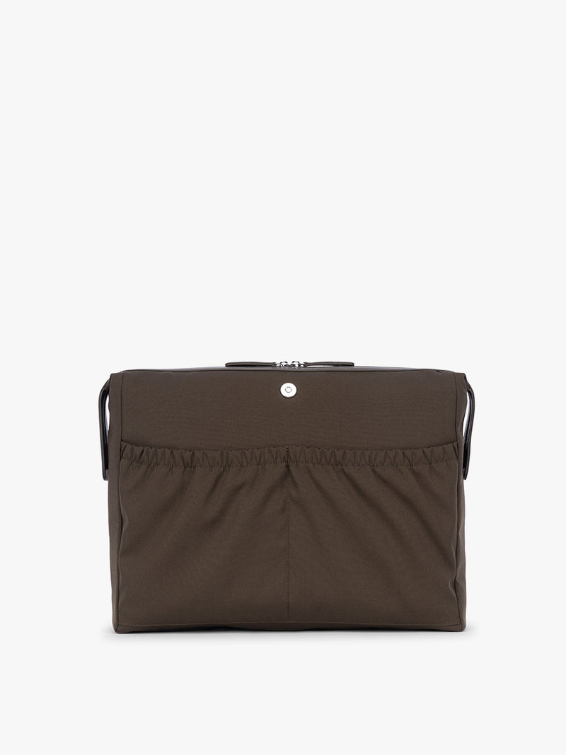 Removeable insert of CALPAK Haven 16" Laptop Tote in dark brown Mushroom