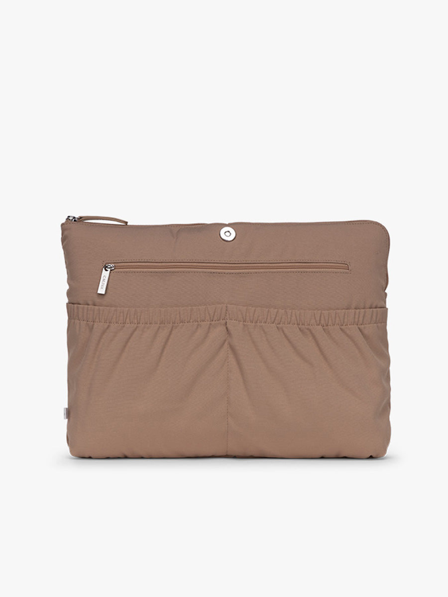 Removeable insert of CALPAK Haven 15" Laptop Tote in beige Buttercream; ATS2501-BUTTERCREAM