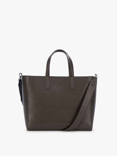 CALPAK Haven 15 Laptop Tote in dark brown Mushroom; ATS2501-MUSHROOM view 1