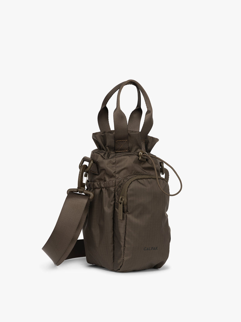 CALPAK Water Bottle Holder in brown Mushroom