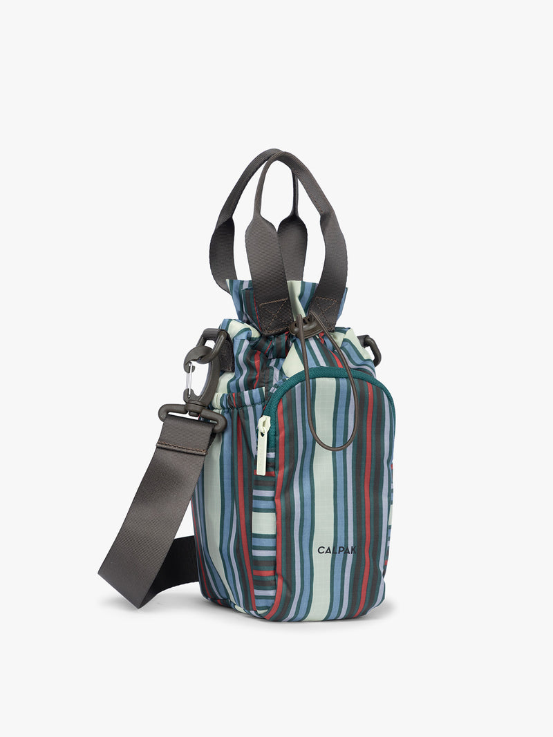 CALPAK Water Bottle Holder in multicolor stripe Riviera Stripe