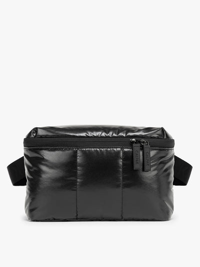 CALPAK Luka Belt Bag in Glazed Black ; BB1901-GLAZED-BLACK view 1