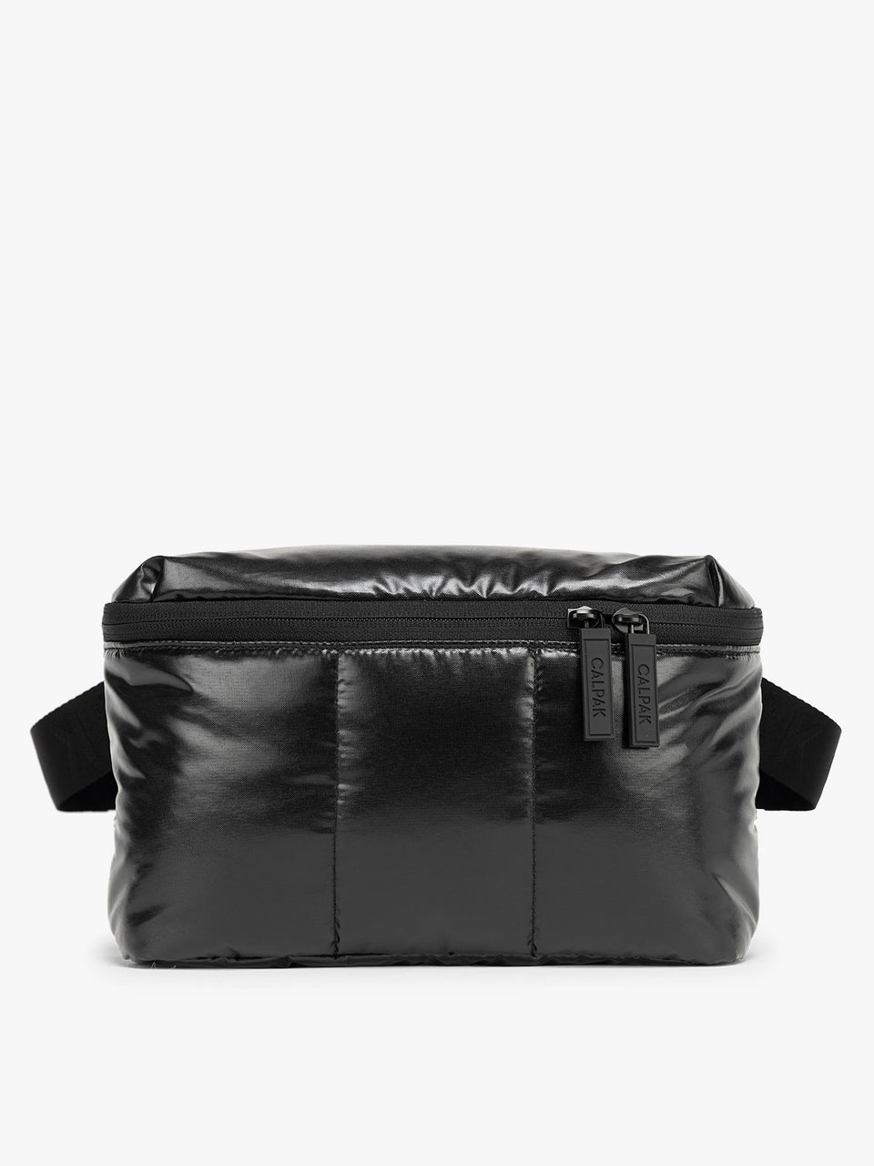 CALPAK Luka Belt Bag in Glazed Black ; BB1901-GLAZED-BLACK