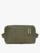 CALPAK Luka Belt Bag in dark green Pine front view; BB1901-PINE