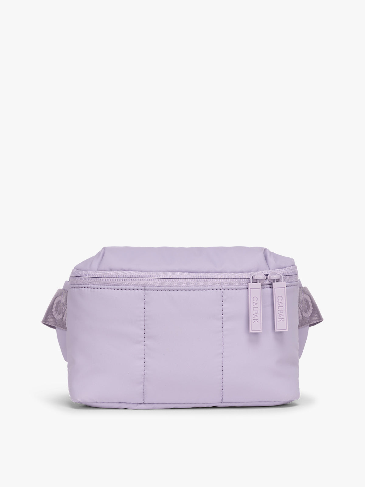 CALPAK Luka Mini Belt Bag in light purple Orchid on white background; BBM2201-ORCHID