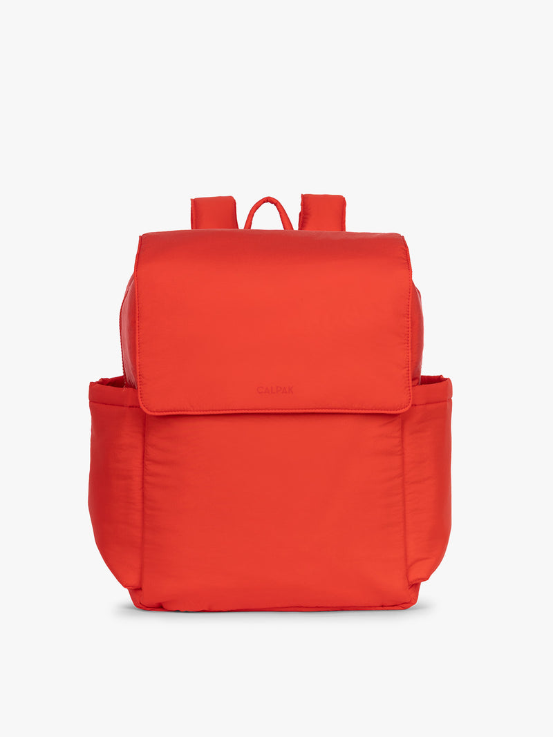 CALPAK Diaper Backpack in red Tomato
