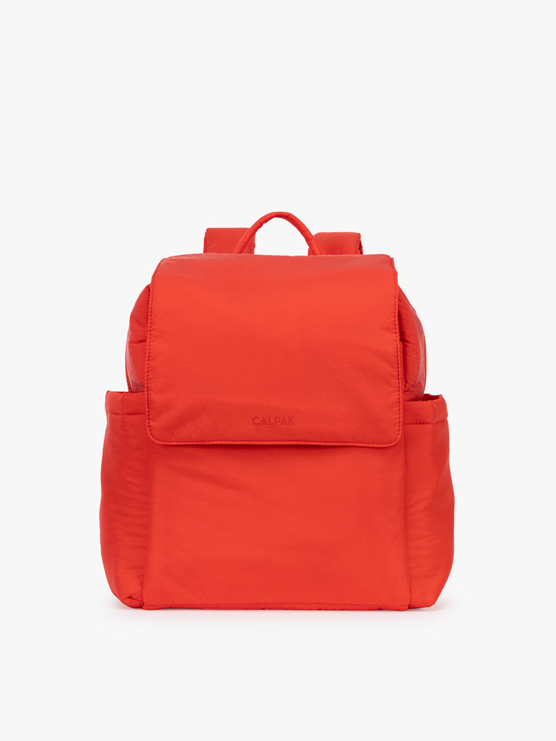 CALPAK Mini Diaper Backpack in red Tomato