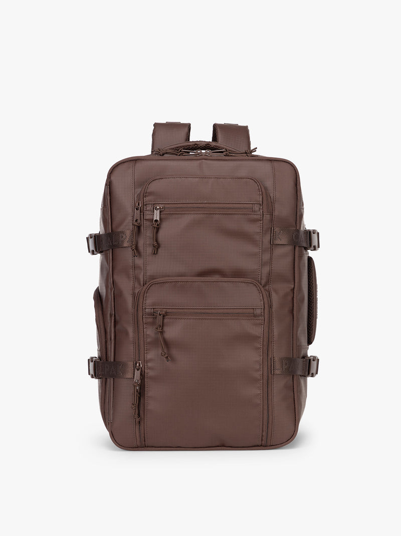 brown backpack laptop Vallis Vintage Leather College Travel It fits laptops sized 15.6 to 18 inches Polare 17.3 Inch Full Grain