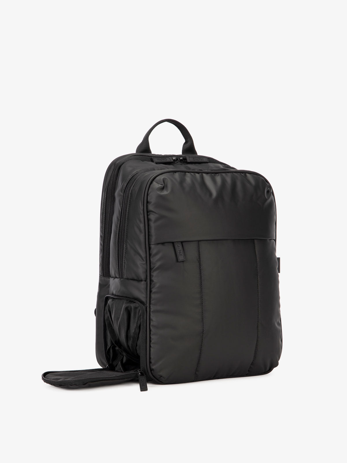 travel laptop backpack with shoe compartment; BPL2001-MATTE-BLACK