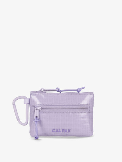 CALPAK Terra Clippable Card Pouch in purple lavender Amethyst; TPC2401-AMETHYST view 1