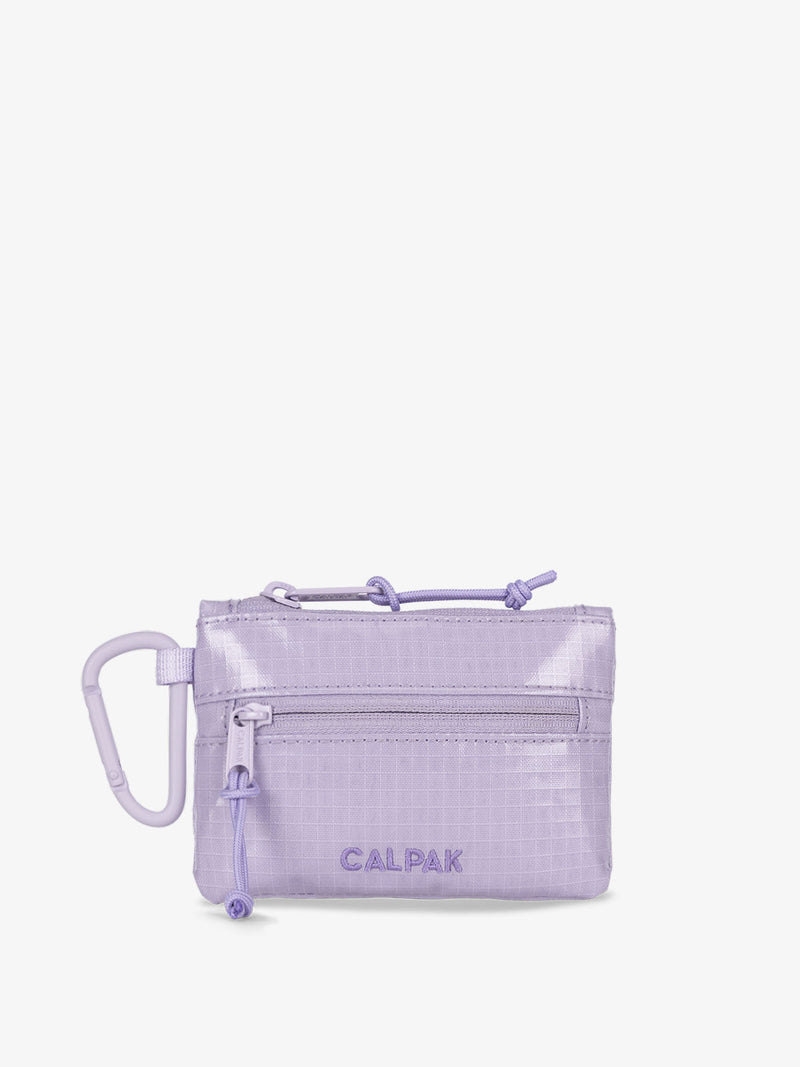 CALPAK Terra Clippable Card Pouch in purple lavender Amethyst