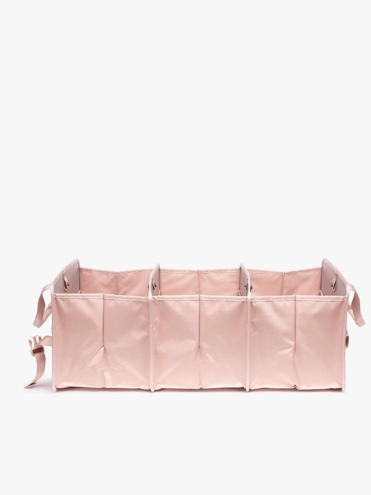 CALPAK collapsible pink trunk organizer with 3 compartments; ACO2001-PINK-SAND